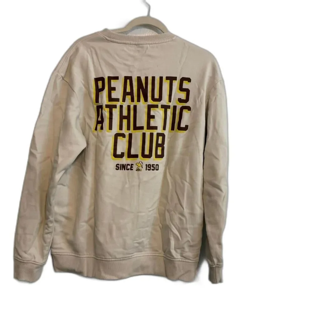 Peanuts Men's Cream Sweatshirt H&M - Picture 6 of 8